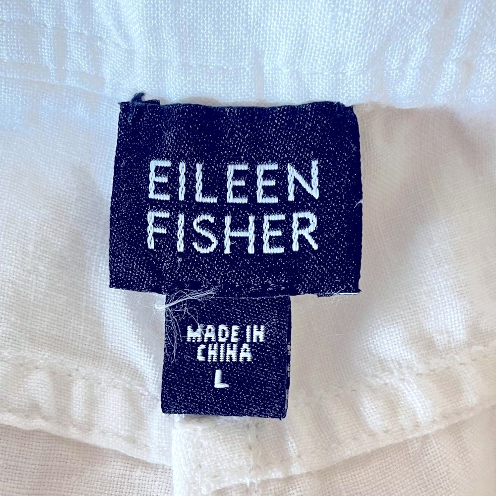 Eileen Fisher Linen Wide Leg Lagenlook Resort Wear Coastal Grandma pant, Size XL - Picture 7 of 11